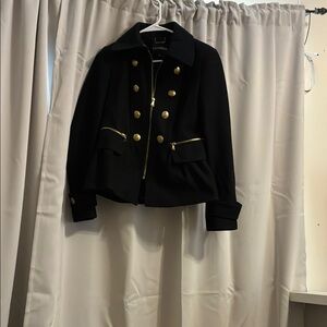 Express Black and Gold Blazer for Semi-Formal Occasions